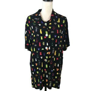 VTG David Dart Shirt Size S Black Print